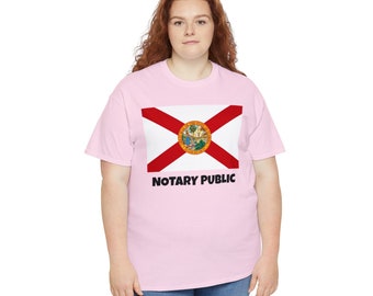 Florida State Flag Notary T-Shirt | Unisex Notary Public T-Shirt