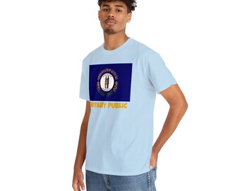 Kentucky State Flag Notary T-Shirt | Unisex Notary Public T-Shirt