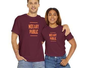 Notary Public Distressed T-Shirt | Unisex Notary Public T-Shirt