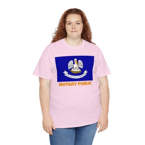 ルイジアナ州旗公証人Tシャツ | ユニセックス公証人Tシャツ
