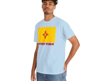 New Mexico State Flag Notary T-Shirt | Unisex Notary Public T-Shirt