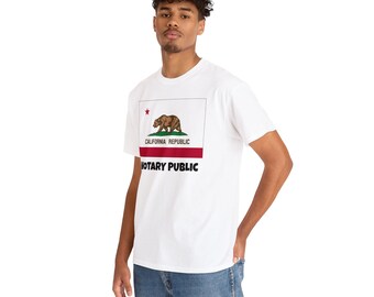 California State Flag Notary T-Shirt | Unisex Notary Public T-Shirt