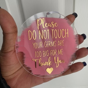 Please Don’t Touch | Car Seat Tag | Baby Carrier Tag | Do Not Touch Baby | Car Seat Tag | Pram Tag | Pushchair Tag | Pram Plaque Bassinet