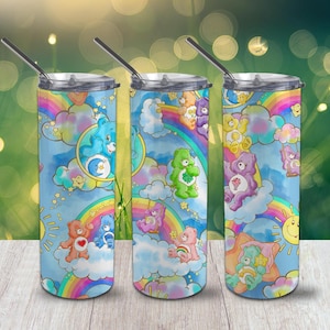 Care Bear 20oz Stainless Steel Tumbler With Metal Straw | Gift for her| Birthday | Christmas | Collection Items
