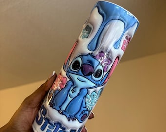 Blue Stitch 20oz Tumbler| Christmas Gift| Gift For Her| Gift for Him