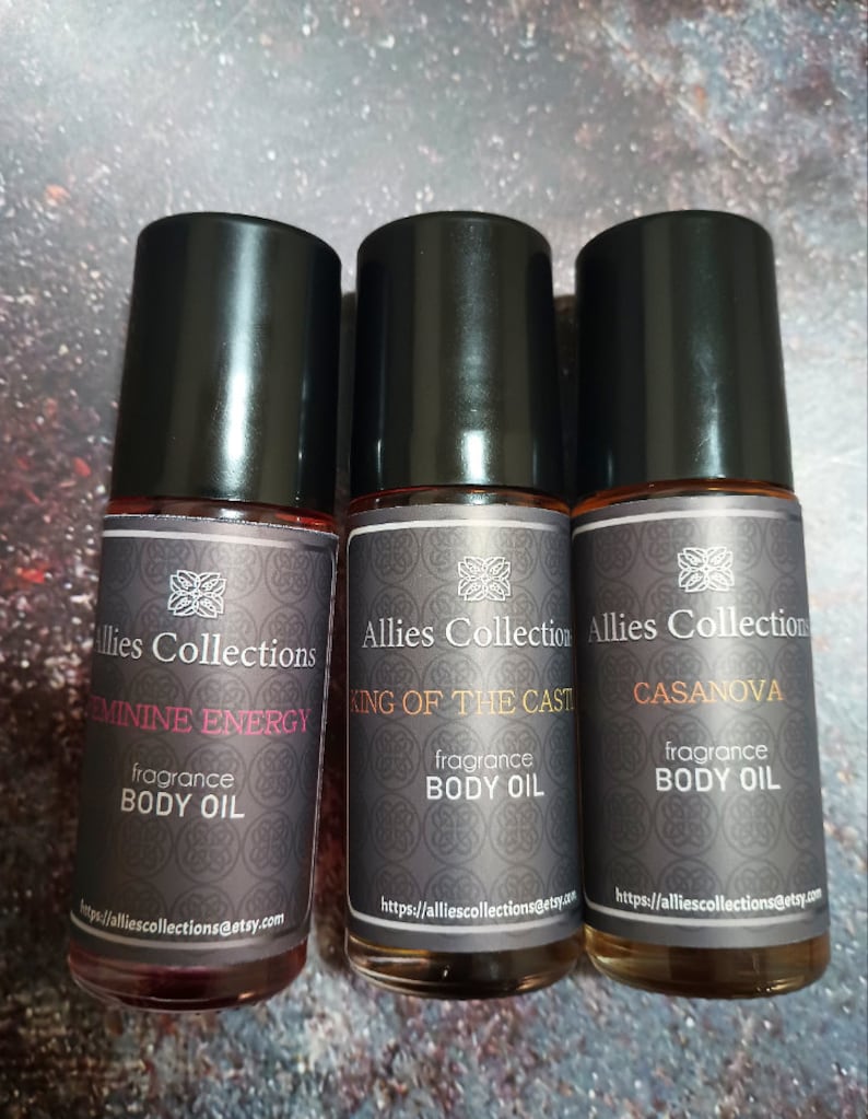 FRAGRANCE BODY OIL Etsy