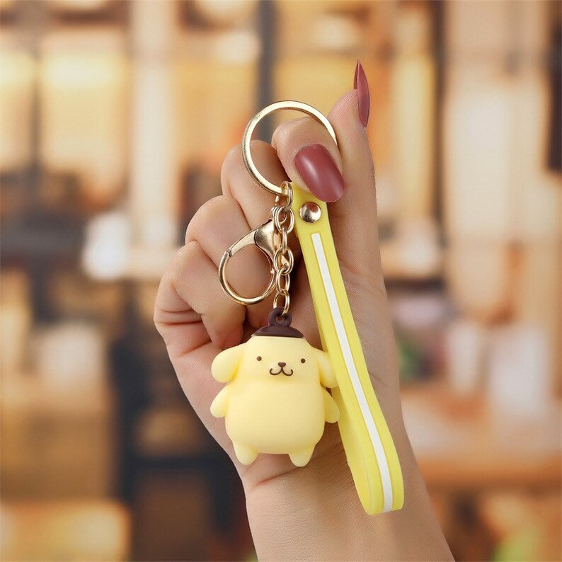 Sanrio Keychain My Melody Hello Kitty Kuromi Pompompurin Cinnamoroll