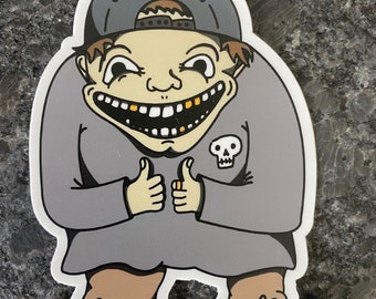 CREEPER - Creepy Guy Vinyl Sticker and Laptop Decal