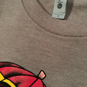 Next Level brand t-shirt with cute ghost with umbrella image