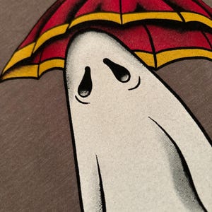 Close up of cute ghost t-shirt