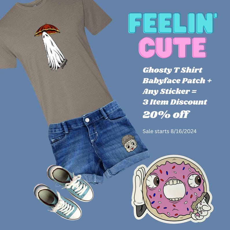 Cute ghost t shirt on sale