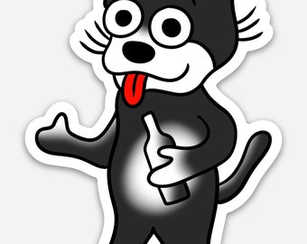 Cool Cat Vinyl Sticker