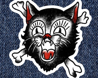 HELL CAT Vinyl Sticker