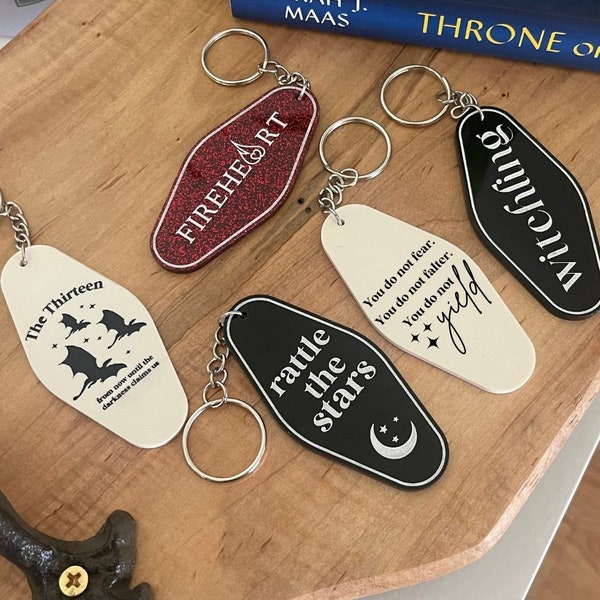 Throne of Glass inspired Keychains, Throne of Glass inspired merch, Booktok TOG Keychain gift, Booktok Merch, Sarah J Maas inspired merch