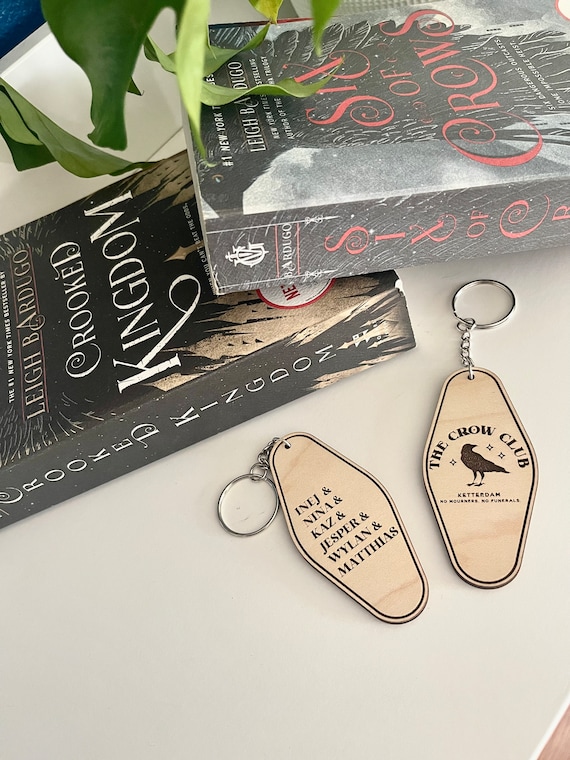 Six of Crows Inspired Wooden Keychain: Booktok Merch