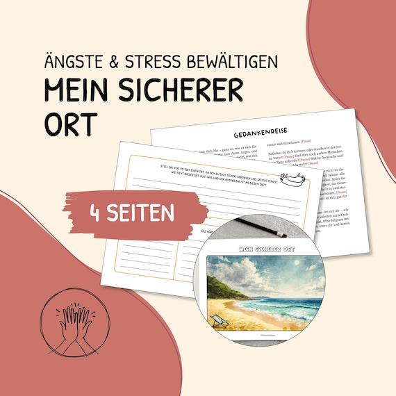 Methode Mein sicherer Ort, Visualisierungsübung, Ängste und Stress, Methodenkoffer, Safe Space, Entspannung, Psychotherapie, Soziale Arbeit