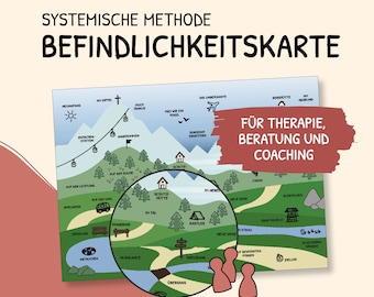 Cas de méthode pour thérapie systémique, carte de bien-être, réflexion, travail social, travail de groupe, modèle numérique, PDF allemand