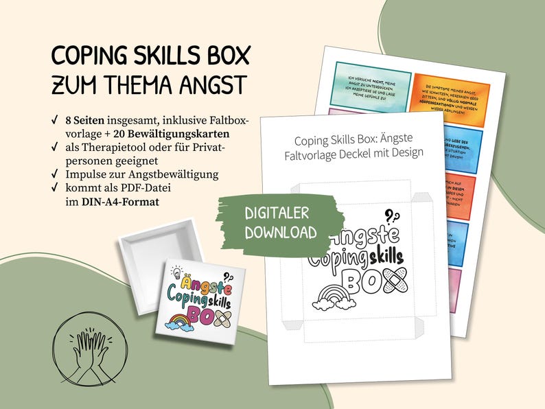 Cope Point Box Coping Skills Box, Anxiety, Method, Social Work, Therapy, Emergency Kit ...