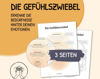 Ressentir l'oignon, reconnaître les sentiments, les besoins, psychothérapie, thérapie comportementale, méthode, travail social, téléchargement numérique, PDF