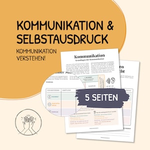 Kommunikationsmodell, Schulz von Thun, 4 Seiten einer Nachricht, Konfliktlösung, Kommunikation, Soziale Arbeit, Therapie, Vorlage, deutsch