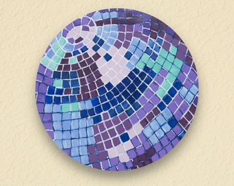 8 pollici Disco Ball Wall Art / Dipinto a mano / Acrilico / Sempre unico nel suo genere