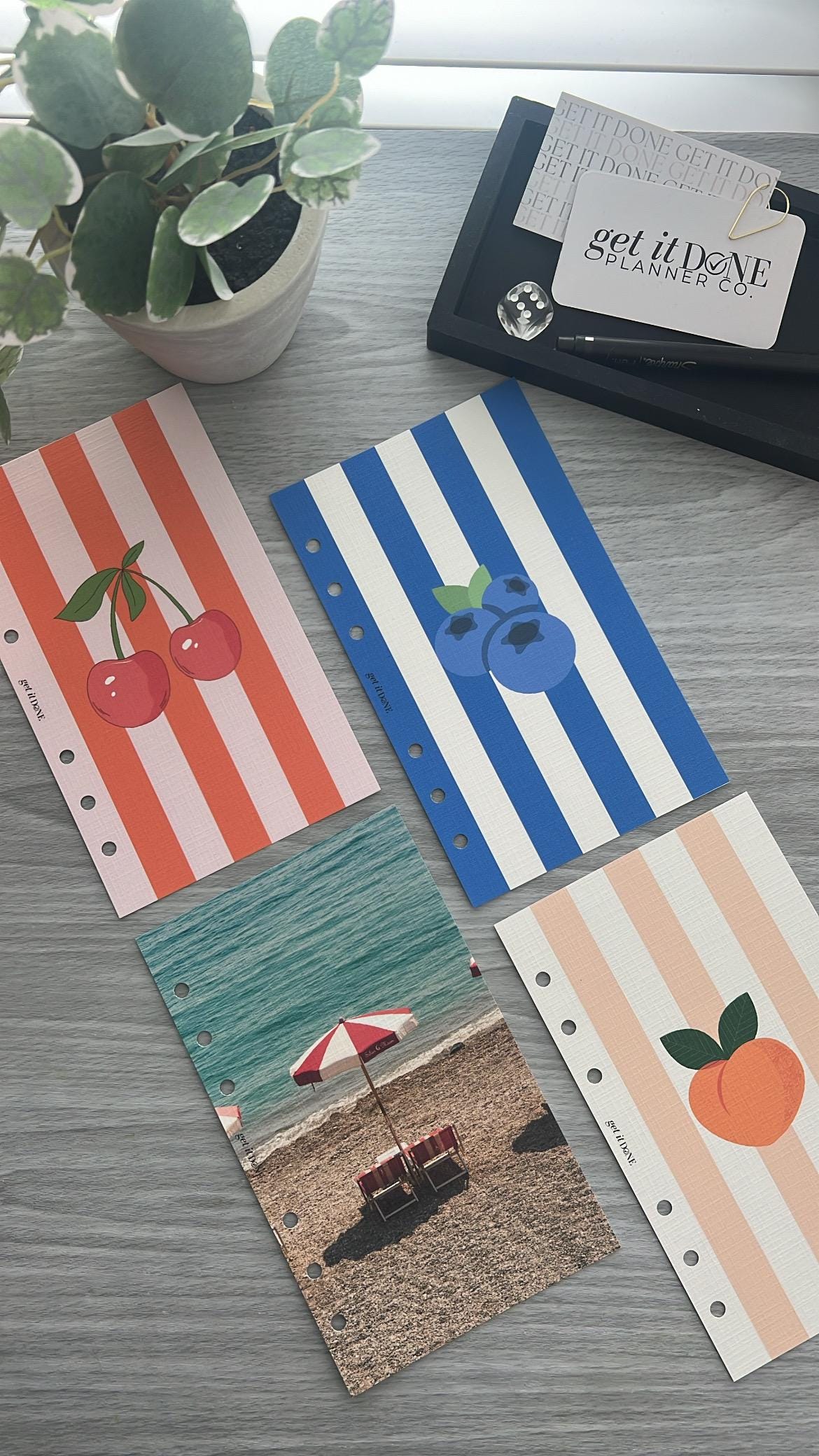 Fruité Breeze – A6 (Personal) Luxe Summer Dashboards | Linen Paper | Blush & Breeze Collection