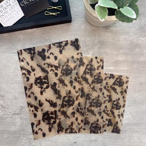 Blonde Tortoise Planner Dashboard | Luxe Vellum Planner Insert | Matte Laminated Binder Decor