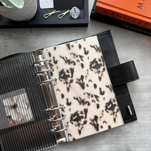 Blonde Tortoise Planner Dashboard | Matte Vellum Binder Insert