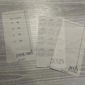 1K Monthly Savings Challenge | A6 Inserts | Reusable in Matte Vellum or Cardstock Glossy