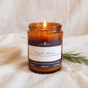 Custom Energetic Balance Candle & Herbal Tea Bath: Tailored Energy