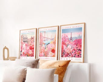 Set of 3 - Paris, San Francisco, Rome
