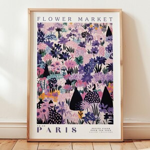 París, impresiones del mercado de flores, impresiones florales, arte romántico, impresiones urbanas, impresiones de viajes, impresiones botánicas, impresiones florales, arte mural