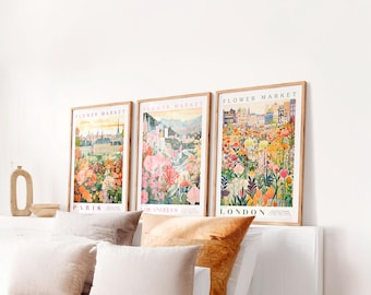 Set of 3 - London, Los Angeles, Paris