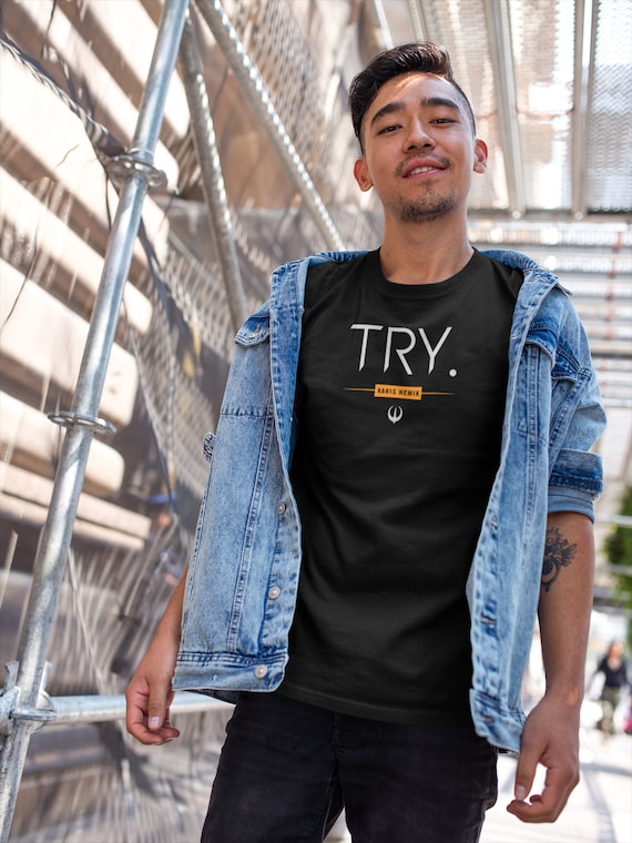 Nemik Andor try Men s Long Sleeve Crew Tee Etsy
