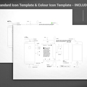 Iphone SE Frame Template Iphone Teardown Framed Iphone - Etsy