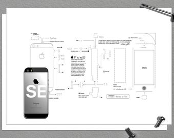 iPhone SE frame template, iPhone teardown, framed iPhone, iPhone Wall Art, iPhone Frame Art