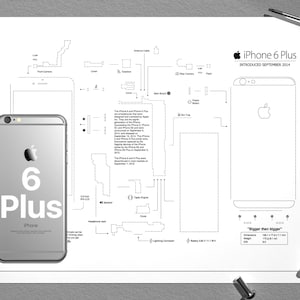 iPhone 6 plus frame template, iPhone template, framed iPhone, iPhone Wall Art, iPhone Frame Art