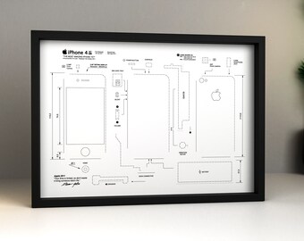 Society6 iPhone4/4S,5用 Hang by Tummeow Amazon.com: Wall Art, Framed Teardown Art for iPhone 4