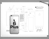 iPhone 6 plus frame template, iPhone template, framed iPhone, iPhone Wall Art, iPhone Frame Art