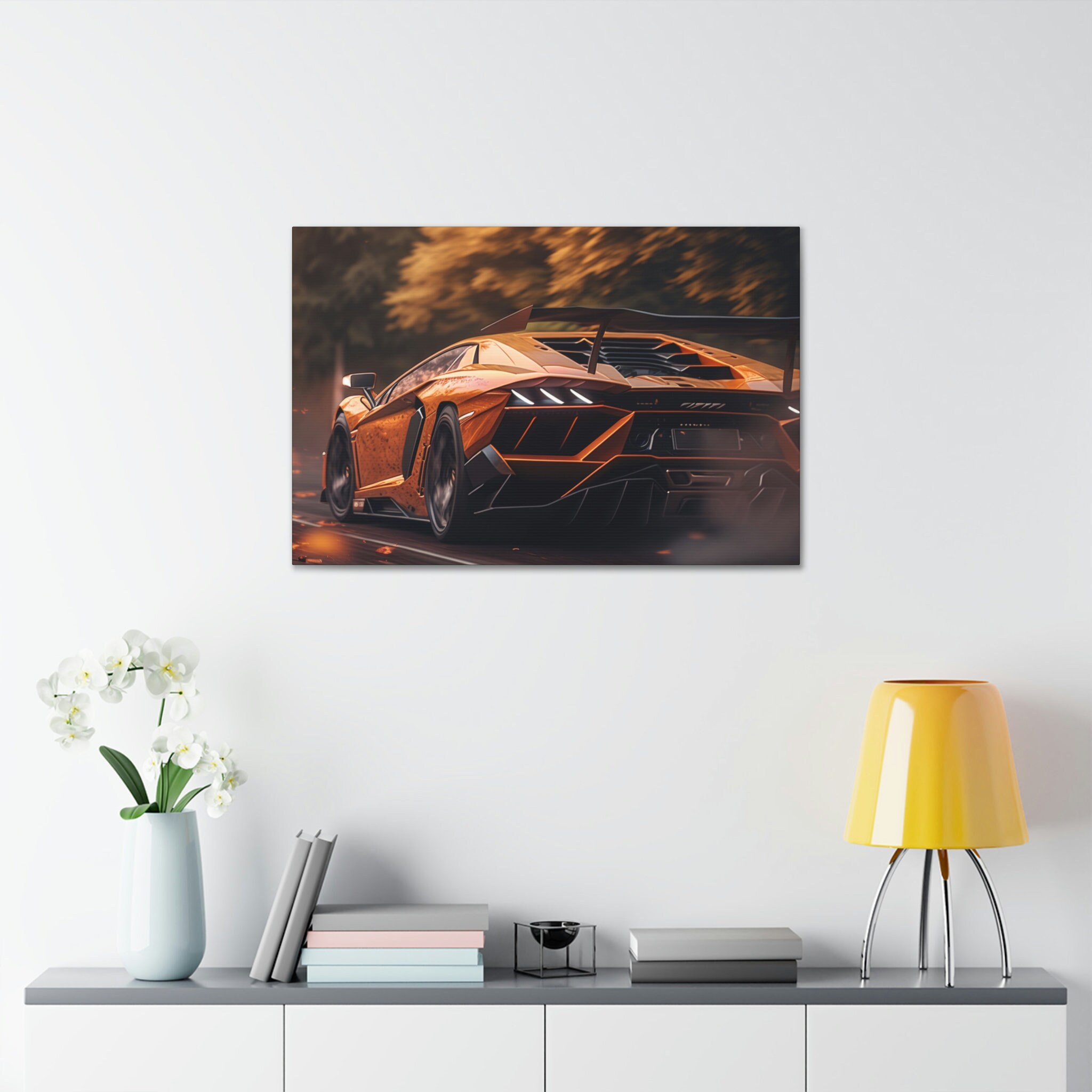 Lamborghini Aventador Painting High Quality Canvas Art - Etsy