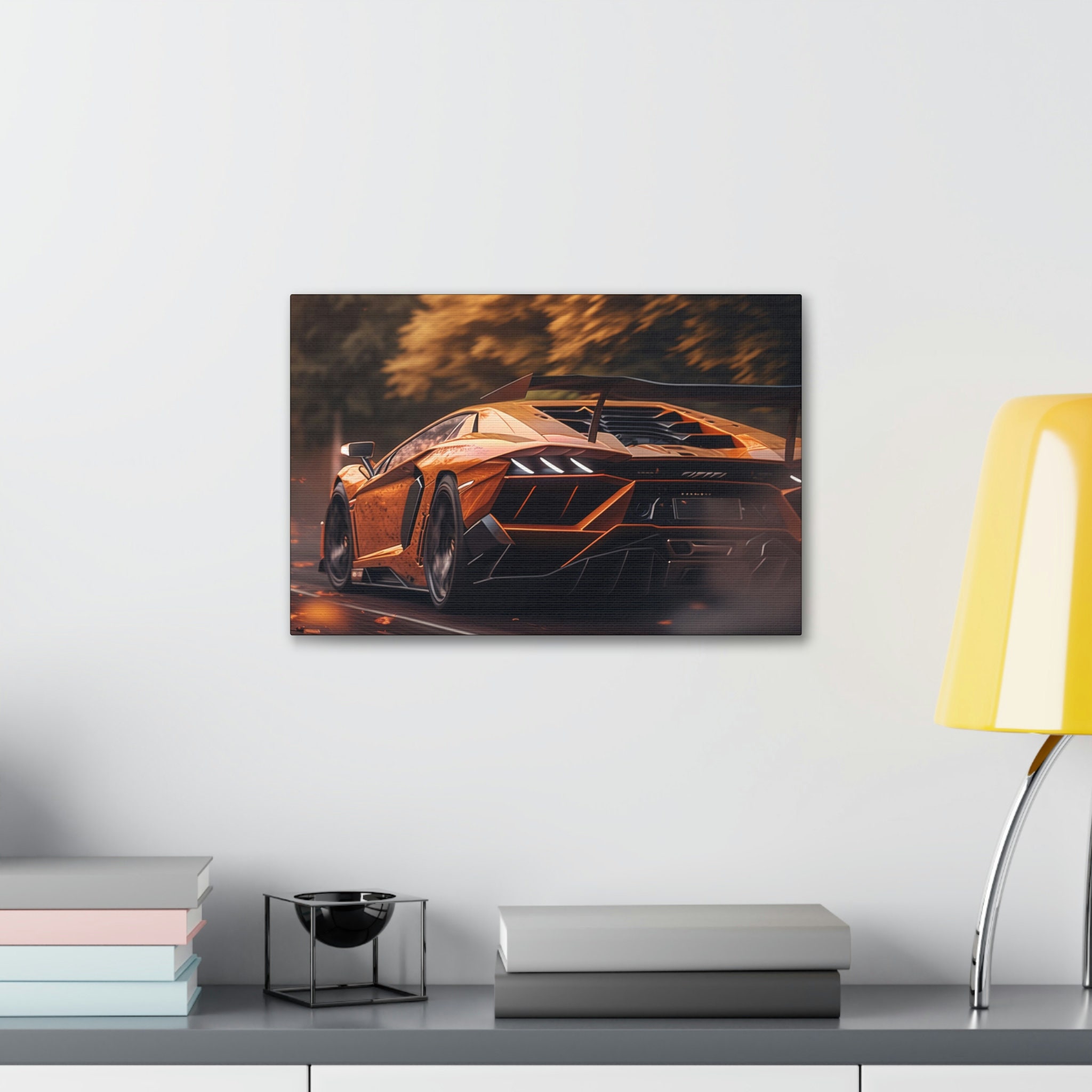 Lamborghini Aventador Painting High Quality Canvas Art - Etsy