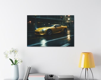 Lexus LFA in Japan | High Quality | Canvas Art | Wall Print | Car Poster