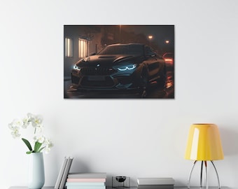 BMW M8 Competition Painting | High Quality | Canvas Art | Wall Print | Car Poster