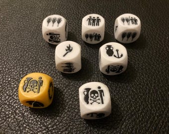 7 Würfel für Rollendurch die Eisenzeit