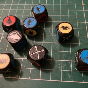 8 battle dice compatible with Commands & Colors: Napoleonics image 2