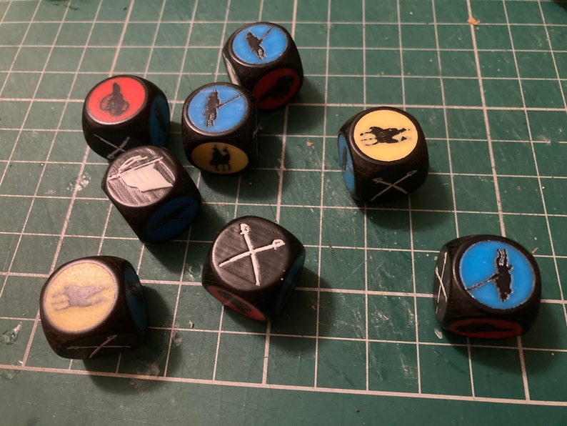 8 battle dice compatible with Commands & Colors: Napoleonics image 2