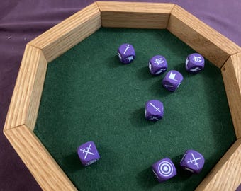 8 battle dice compatible with Battlelore 2nd Edition