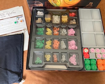 3D gedruckter Brettspiel-Einsatz für Dice Realms (plus Trade Erweiterung)