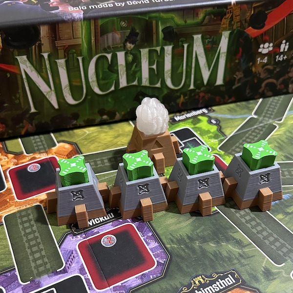 Power plant set for Nucleum board game