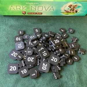 Ark Nova upgrade pack - plastic money and realistic coffee cup